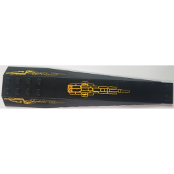Wedge 16 x 4 Triple Curved with Reinforcements with Atlantis Pattern (Sticker) - Set 8058