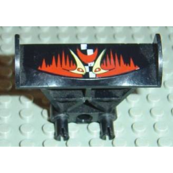 Vehicle, Spoiler 3 x 4 x 6 with Red and Yellow Jack Stone Pattern Vehicle, Spoiler 3 x 4 x 6 with Red and Yellow Jack Stone Pattern