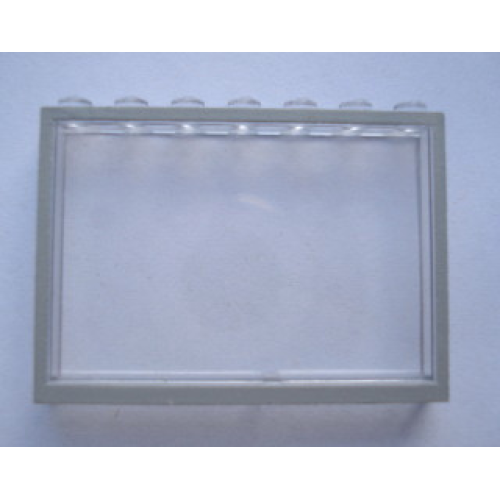 Деталь LEGO Mx1575pb02 Modulex, Window 1 x 7 x 5 with Gray Border Pattern