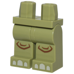 Hips and Legs with Reddish Brown Knees and Tan Claws / Toes Pattern Hips and Legs with Reddish Brown Knees and Tan Claws / Toes Pattern