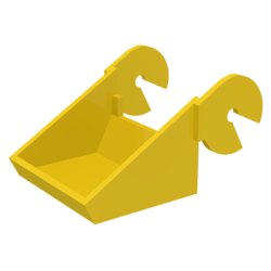 Conveyor Belt Inclined Bucket - Yellow