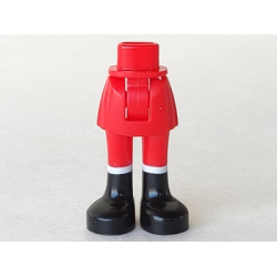 Mini Doll Hips and Skirt, Red Legs and Black Boots Pattern - Thick Hinge Mini Doll Hips and Skirt, Red Legs and Black Boots Pattern - Thick Hinge