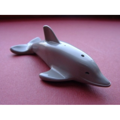 Деталь LEGO 6228u Dolphin with Normal Connection (Undetermined Type) - Light Gray