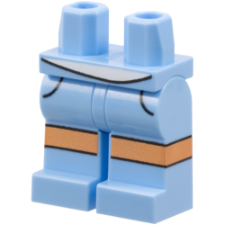 Hips and Legs with White Shirt Tail, Black Pockets Outlines, Nougat Knees Pattern Hips and Legs with White Shirt Tail, Black Pockets Outlines, Nougat Knees Pattern