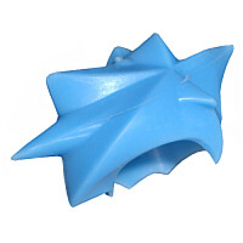 Деталь LEGO 53981 Minifigure, Hair Angular Swept Sideways - Flexible Rubber - Medium Blue