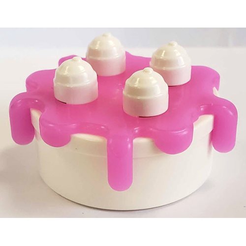 Деталь LEGO 31287c03 Duplo Cake with Trans-Dark Pink Frosting