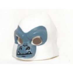 Minifigure, Headgear Mask Gorilla with Sand Blue Face and Fangs Pattern Minifigure, Headgear Mask Gorilla with Sand Blue Face and Fangs Pattern