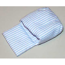 Duplo, Cloth Sleeping Bag with Blue Stripes Pattern Duplo, Cloth Sleeping Bag with Blue Stripes Pattern