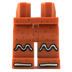 Hips and Legs with White Lines Icing and Reddish Brown Dots Pattern Hips and Legs with White Lines Icing and Reddish Brown Dots Pattern