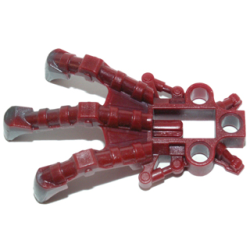 Bionicle Foot Piraka Clawed with Marbled Pearl Dark Gray Pattern