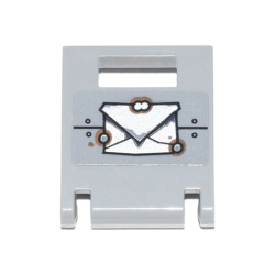 Container, Box 2 x 2 x 2 Door with Slot with Handle with Envelope, Metal Plates and Rivets Pattern (Sticker) - Set 70840 Container, Box 2 x 2 x 2 Door with Slot with Handle with Envelope, Metal Plates and Rivets Pattern (Sticker) - Set 70840