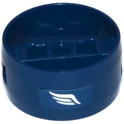 Cylinder 4 x 4 x 1 2/3 with Pin Holes and Center Bar with White Wing Pattern on Both Sides (Stickers) - Set 76065 Cylinder 4 x 4 x 1 2/3 with Pin Holes and Center Bar with White Wing Pattern on Both Sides (Stickers) - Set 76065