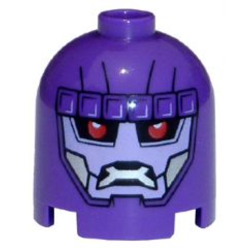 Деталь LEGO 30151pb04 Brick, Round 2 x 2 x 1 2/3 Dome Top with Sentinel Face Pattern