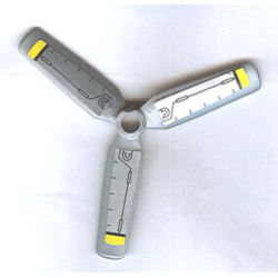 Propeller 3 Blade 9 Diameter with Yellow Tips and Black Rods Pattern (Stickers) - Sets 8631 / 8637 Propeller 3 Blade 9 Diameter with Yellow Tips and Black Rods Pattern (Stickers) - Sets 8631 / 8637