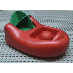 Primo Vehicle Boat with Green Paddle Wheel Primo Vehicle Boat with Green Paddle Wheel