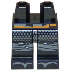 Hips and Legs with Orange Belt, Chain Mail, Knee Wrappings and Sandals Pattern Hips and Legs with Orange Belt, Chain Mail, Knee Wrappings and Sandals Pattern