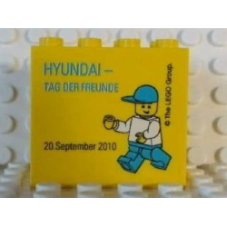 Brick 2 x 4 x 3 with HYUNDAI - TAG DER FREUNDE 20. September 2010 Pattern