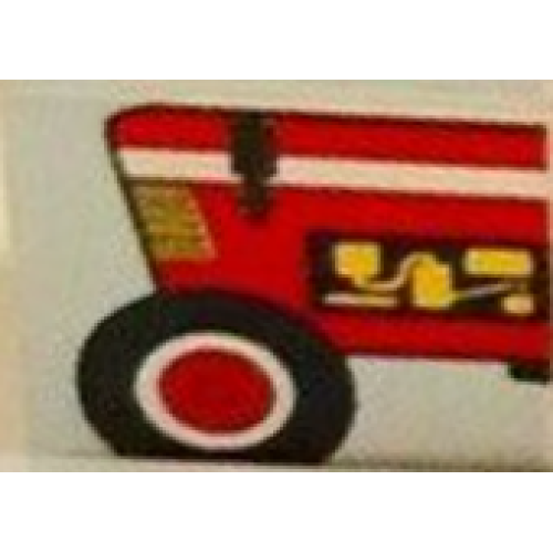 Деталь LEGO 2756pb467 Duplo, Tile 2 x 2 x 1 with Farming Mosaic Picture 13 Pattern