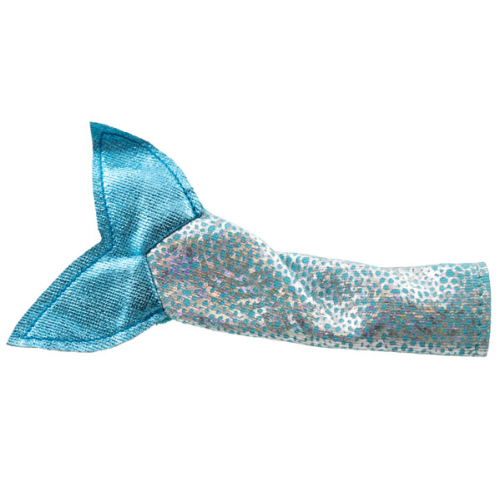 Деталь LEGO 51154 Belville Fishtail for Adult with Medium Blue Fins, Medium Blue Spots, Silver Overlay Pattern