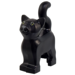 Cat, Standing with Lime Eyes, Dark Bluish Gray Nose Pattern (Hocus Pocus Thackery Binx) Cat, Standing with Lime Eyes, Dark Bluish Gray Nose Pattern (Hocus Pocus Thackery Binx)