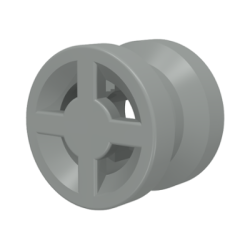 Wheel 8mm D. x 6mm - Light Gray Wheel 8mm D. x 6mm - Light Gray