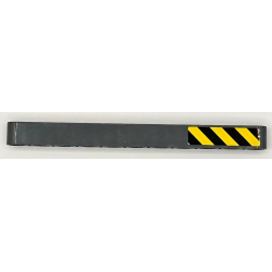 Technic, Liftarm Thick 1 x 11 with Black and Yellow Danger Stripes Pattern Model Right Side (Sticker) - Set 42098