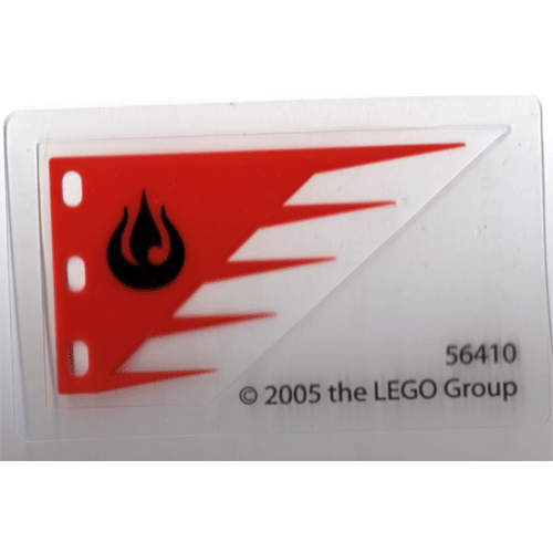 Деталь LEGO 56410 Plastic Flag with Avatar Fire Nation Red Pattern, Sheet of 1