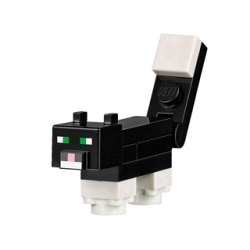 Minecraft Cat, Tuxedo - Brick Built