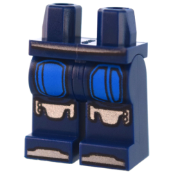 Hips and Legs with SW Mandalorian Silver and Blue Beskar Armor Plates Pattern Hips and Legs with SW Mandalorian Silver and Blue Beskar Armor Plates Pattern