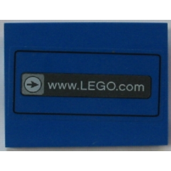 Slope 10 6 x 8 with www.LEGO.com Pattern (Sticker) - Set 3432