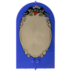 Belville Wall, Door 1 x 10 x 12 Arched Swivel with Raven and Mirror Pattern