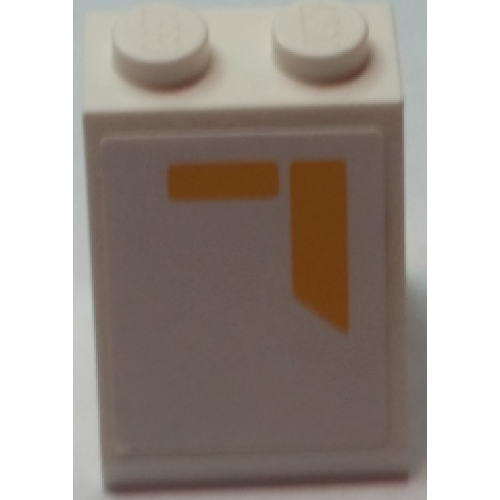 Деталь LEGO 3678bpb104L Slope 65 2 x 2 x 2 with Bottom Tube with SW Republic Gunship Pattern Model Left Side (Sticker) - Set 75021