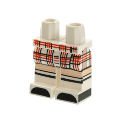 Hips and Legs with Plaid Skirt, Light Nougat Knees, Black Shoes and Sock Stripes Pattern Hips and Legs with Plaid Skirt, Light Nougat Knees, Black Shoes and Sock Stripes Pattern