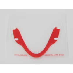 Plastic Windscreen with Red Border Pattern