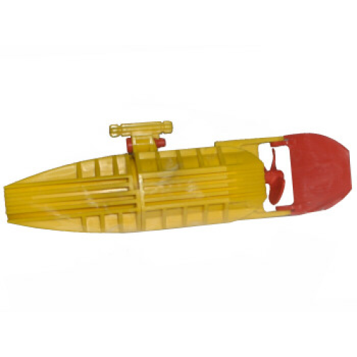 Деталь LEGO 48064c01 Electric, Motor with Boat Propeller and Rudder 14 x 4 x 4, 3-Blade Propeller