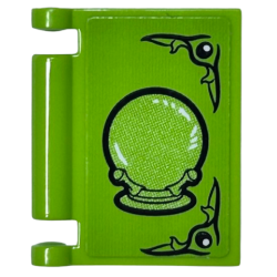 Minifigure, Utensil Book Cover with Black Crystal Ball Pattern (Sticker) - Set 75969 Minifigure, Utensil Book Cover with Black Crystal Ball Pattern (Sticker) - Set 75969