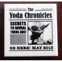 Tile 2 x 2 with Newspaper 'The Yoda Chronicles' Pattern Tile 2 x 2 with Newspaper 'The Yoda Chronicles' Pattern