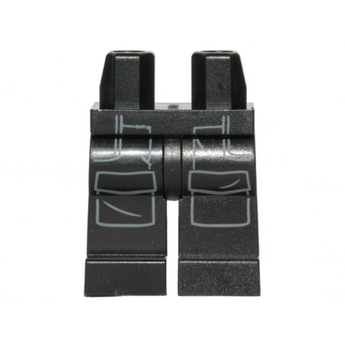Деталь LEGO 970c00pb1466 Hips and Legs with SW Imperial TIE Bomber Pilot Dark Bluish Gray Pockets Outline Pattern