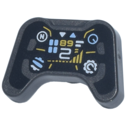 Minifigure, Utensil Video Game Controller with Steering Wheel Display Pattern