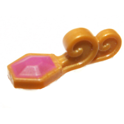 Minifigure, Turban Pin with Magenta Jewel Pattern