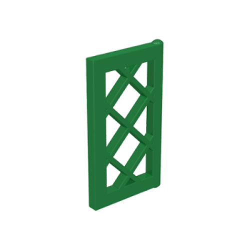 Деталь LEGO 2529 Pane for Window 1 x 2 x 3 Lattice - Green