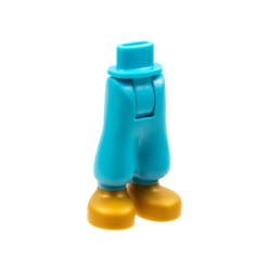 Mini Doll Hips and Trousers Baggy with Molded Pearl Gold Shoes Pattern - Thick Hinge Mini Doll Hips and Trousers Baggy with Molded Pearl Gold Shoes Pattern - Thick Hinge