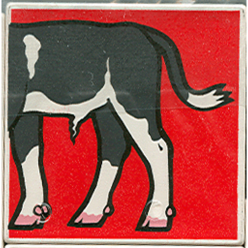 Деталь LEGO 2756pb063 Duplo, Tile 2 x 2 x 1 with Cow Mosaic Picture 09 Pattern