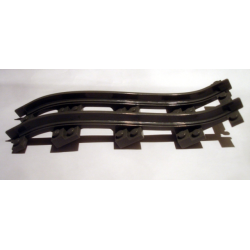 Train, Track Plastic, Narrow, Ramp, 5 Bricks Elevation - Dark Bluish Gray Train, Track Plastic, Narrow, Ramp, 5 Bricks Elevation - Dark Bluish Gray