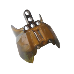 Bionicle Barraki Carapar Chest Cover with Marbled Trans-Brown Pattern