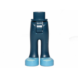 Mini Doll Hips and Trousers with Back Pockets with Medium Blue Shoes with Light Aqua Tongues Pattern - Thick Hinge Mini Doll Hips and Trousers with Back Pockets with Medium Blue Shoes with Light Aqua Tongues Pattern - Thick Hinge