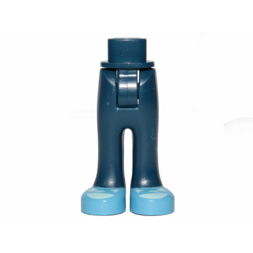 Деталь LEGO 92253c00pb37 Mini Doll Hips and Trousers with Back Pockets with Medium Blue Shoes with Light Aqua Tongues Pattern - Thick Hinge
