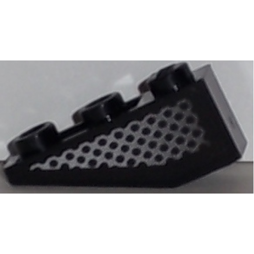 Деталь LEGO 4287pb004L Slope, Inverted 33 3 x 1 with Lattice Pattern Model Left Side (Sticker) - Set 8647