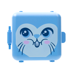 Container, Box 3 x 8 x 6 2/3 Half Front with Bunny Rabbit Face Pattern