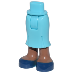 Mini Doll Hips and Skirt Long, Medium Brown Legs and Dark Blue Shoes Pattern - Thick Hinge Mini Doll Hips and Skirt Long, Medium Brown Legs and Dark Blue Shoes Pattern - Thick Hinge